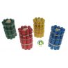 Jeu de 9 Quilles Ht 7 cm coloris assortis