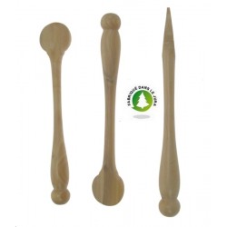 Spatule Ã  moutarde en buis Lg 11 cm