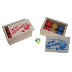 Boite mini boules de pétanques