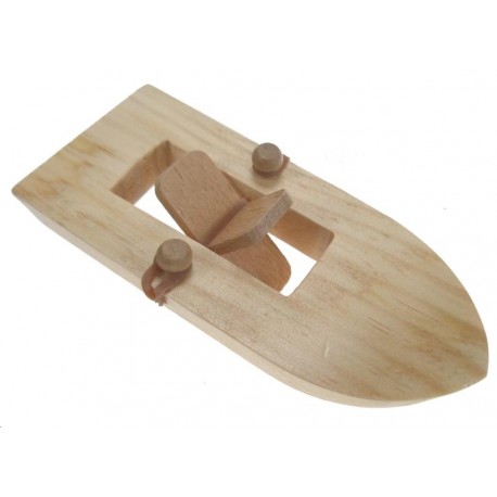 Bateau en bois avec moteur en caout Bateau en bois avec moteur en caout