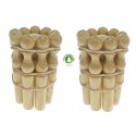 Jeu de 9 Quilles Ht 7 cm buis naturel