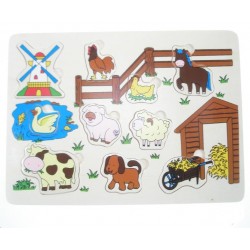 Puzzle animaux de la ferme 30 x 22