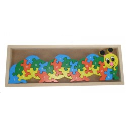 Puzzle chenille alphabet et chiffre