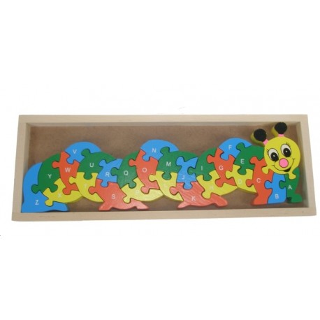 Puzzle chenille alphabet et chiffre