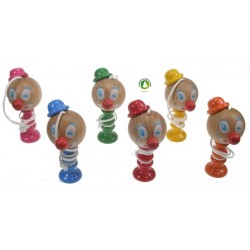 Bilboquet clown Ht 13 cm