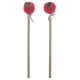 Crayon pompom coeur 6 ass