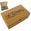 Tisanière en coffret vernis