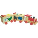 Train locomotive forme animaux