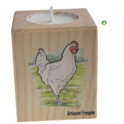 Porte Bougie Poule