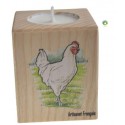 Porte Bougie Poule