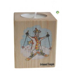 Porte Bougie Vache Ski