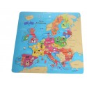 Carte d'Europe puzzle relief