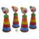 Jouet empilable clown en bois