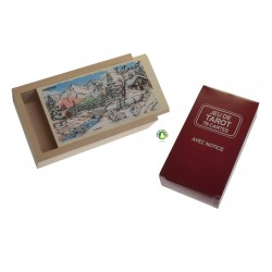 Boite a tarot avec jeu decor neige