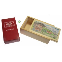 Boite a tarot avec jeu decor Montagne